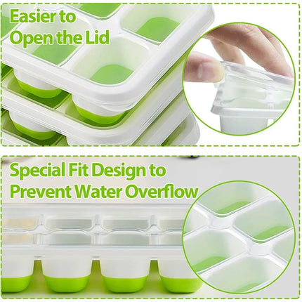 14-Grid Silicone Ice Cube Tray Mold