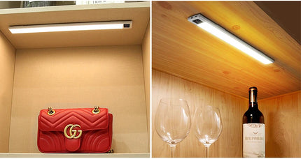 Wall Lamps Indoor LED Lighting Bar Hand Sweep Motion Sensor Light for Bathroom Kitchen Closet 5V USB Rrchargeable Mirror Light
