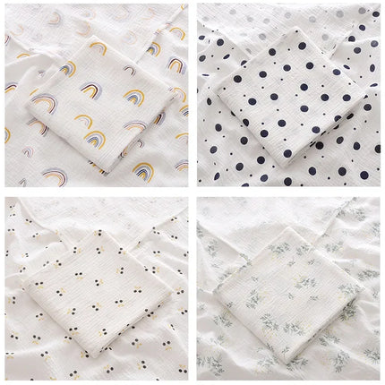 Ins Baby Blanket Muslin Swaddle 2 Layer Cotton Receive Blankets for Newborn Bath Towel Summer Bedding Baby Items Mother Kids