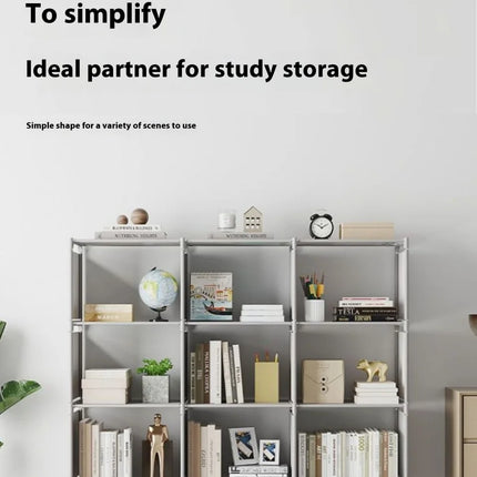 Simple Bookshelf Floor To Ceiling Dormitory Space Saving Home Storage Rack Wear-resistant Rack Multifunctional Storage Cabinet