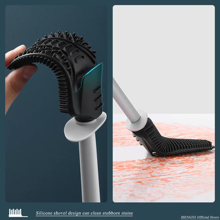 Wall-Mounted Quick-Drain Toilet Brush Set