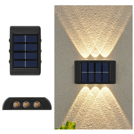 6LED Solar Lights Outdoor Wall Lamp