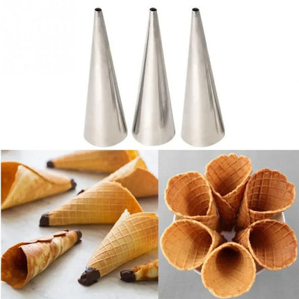 5Pcs Conical Tube Cone Roll Moulds Spiral Croissants Molds Cream Horn Mould Pastry Mold Cookie Dessert Kitchen Baking Tool