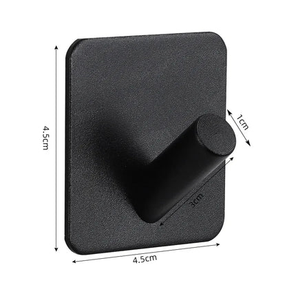 Self-adhesive Bathroom Hook Key Bag Shower Door Robe Towel Adhesive Hanger Kitchen Accessories For Organizer Wall Stickers Hooks