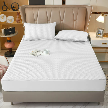 Waterproof Fitted Sheet, Thickened Quilted 100% Waterproof Mattress Cover, Mattress Protector, Bed Cover For Living Room 160x200