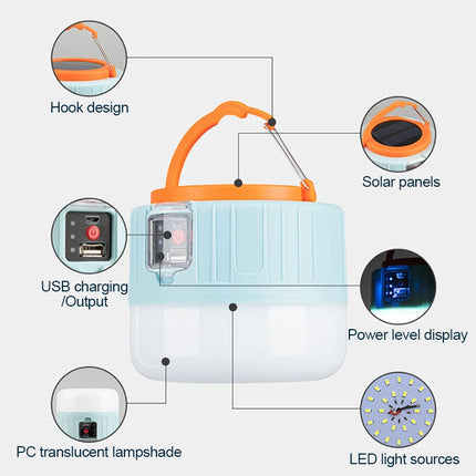 Waterproof Solar LED Camping Lantern