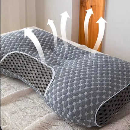 1pcs  NEW Orthopedic Neck Pillow, Washable Pillow Core, High Elastic, Neck Protection, Bedding for Hotel and Home For Home Bed