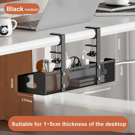 Adjustable Metal Cable Tray Computer Desk