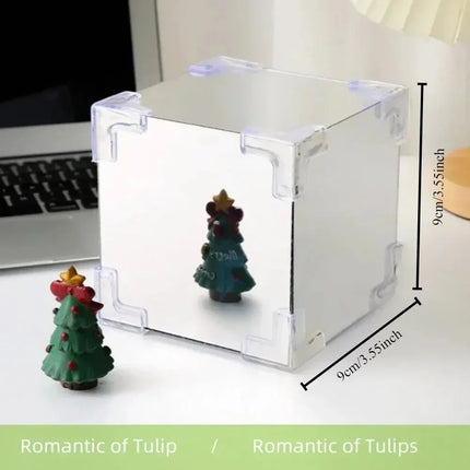 DIY Tulip Cube Mirror Night Light