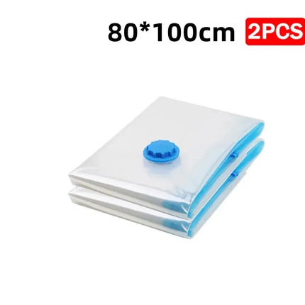 Vacuum Storage Bags More Space Save Compression Travel Seal Zipper for Clothes Pillows Bedding Closet Home Organizer