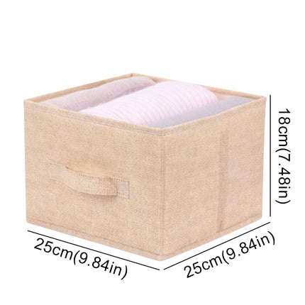Collapsible Cotton Linen Hanging Storage Bag