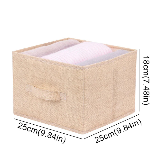 Collapsible Cotton Linen Hanging Storage Bag