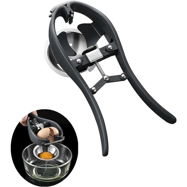 Stainless Steel Egg Cracker Separator Tool