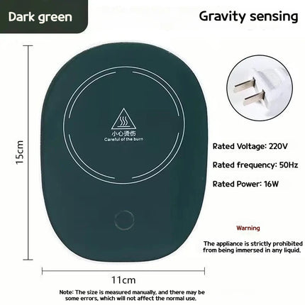Electric Mug Warmer Heating Coaster 55°C for Coffee and Milk Tea Thermostatic Pad Heating Mat for Kitchen Use Beverage Heating