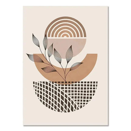 Bohemian Light-colored Canvas Block Prints