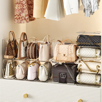 Acrylic Handbag Storage Rack Organizer