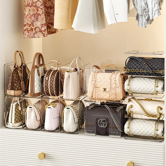 Acrylic Handbag Storage Rack Organizer
