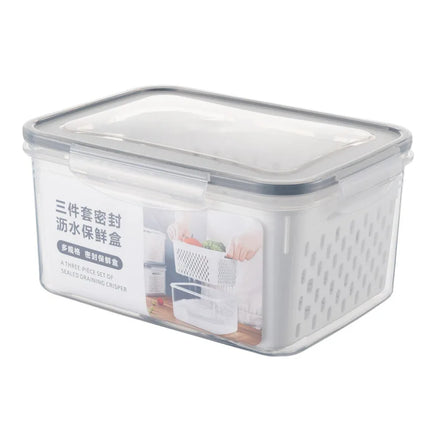 Airtight Fruit Storage Container with Removable Colander