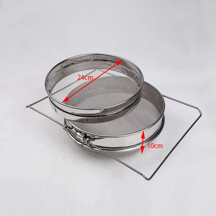 Stainless Steel Beekeeping Double Layer Honey Filter Settling Tank Colanders Strainers For Kitchen Tools