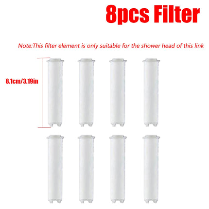 5 Modes Spray Water Saving Shower Head ABS Handheld Spa Showerheads Large Flow Portable Bathroom Filter Shower Faucet Nozzle Set