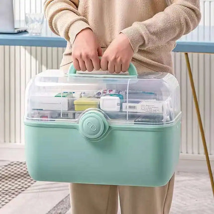 Large Capacity Portable Medicine Organizer Box