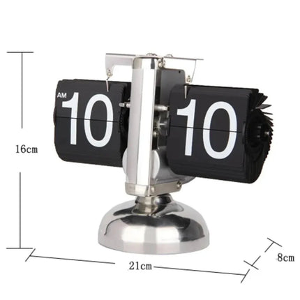 Modern Flip Clock Turning Page Timepiece