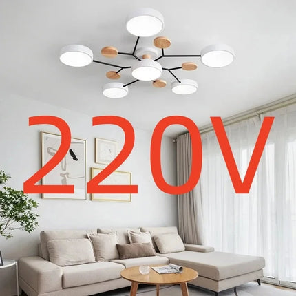 Modern LED Chandelier with 3 Colors