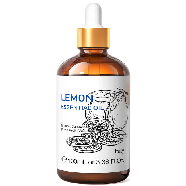 HIQILI Spearmint Vanilla Rose Cinnamon Lemon Essential Oils,100ML Pure Oil for Diffuser,  Humidifier, Massage Muscle Relief Bath