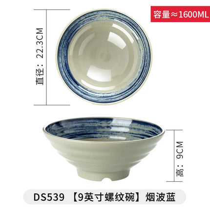 Melamine Japanese Style Noodle Soup Bowl