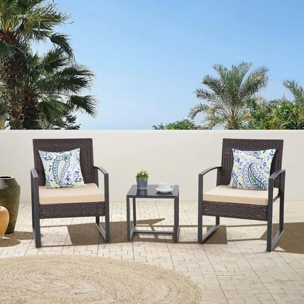 3PCS Outdoor Wicker Patio Set