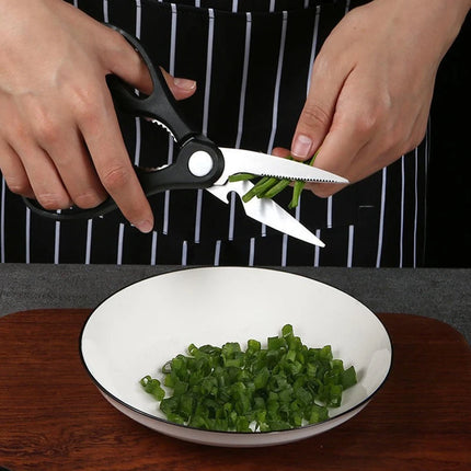 Laser Damascus Pattern Kitchen Knives Scissors Sharpening Rod Set