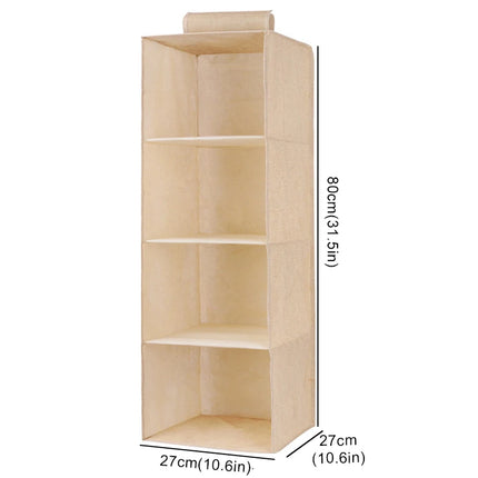 Collapsible Cotton Linen Hanging Storage Bag