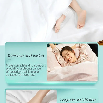 Disposable Adult Bedding, Hotel for Travel, Anti-Dirty, Waterproof, Portable, Bedsheet Bed Sheet Set Trip Necessities Portable
