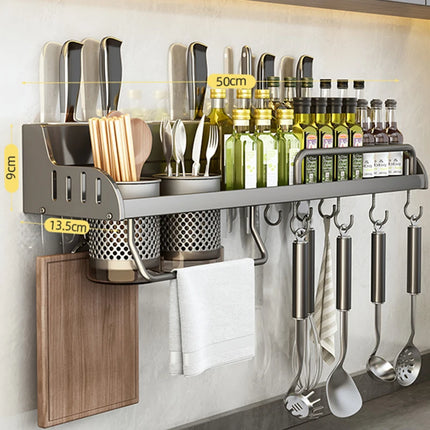 Kitchen Spice Storage Knives Holder Knife Stand Spice Rack Organizer Knives Holder Spoon and Chopsticks Rest Hanging Organizers