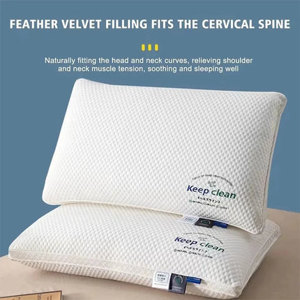 3D Neck Pillow with High Elasticity and NonCollapse, Soft Neck Protection, Single PersonSleeping Pillow, Hotel Home Bedding