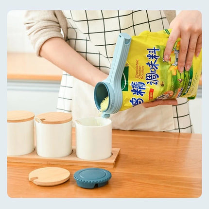 1PC Reuseable Bag Clip Snack Fresh Food Storage Sealing Kitchen Mini Sealer Food Clip with Cap Type Spray Nozzle Moistureproof