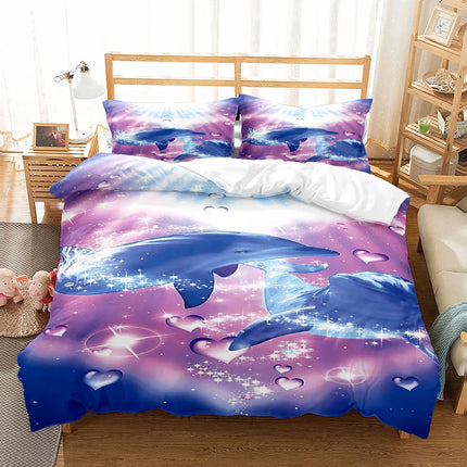 3D Ocean Bedding Set King Queen Double Full Twin Single Size Bed Linen Set
