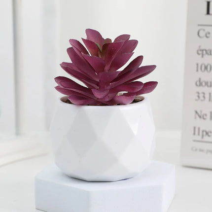 Mini Artificial Succulent Bonsai Plants