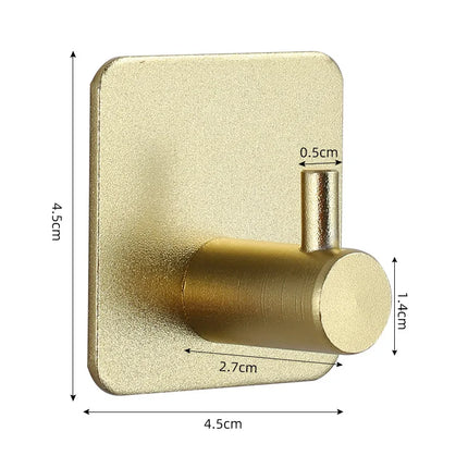Self-adhesive Bathroom Hook Key Bag Shower Door Robe Towel Adhesive Hanger Kitchen Accessories For Organizer Wall Stickers Hooks