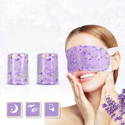 12 Pieces Disposable Steam Eye Mask Lavender Aroma Eye Masking Moisturizing Heat Therapy Pad Sleeping Relaxation Eyes Masking