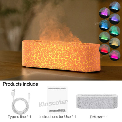 Flame Aroma Diffuser with RGB Light