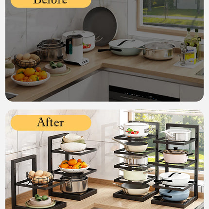 Adjustable Stainless Steel Pot Rack