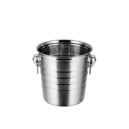 1L/3L/5L Portable Stainless Steel Ice Bucket Comfort Handle Eco-Friendly Freezer Cooler Bar Supplies Kitchen Accessories