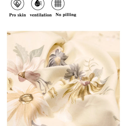 100% Cotton Duvet Cover Double Size Duvet Cover 200x230 Skin friendly Breathable Active Flower Print Pillow Cover Buy separately