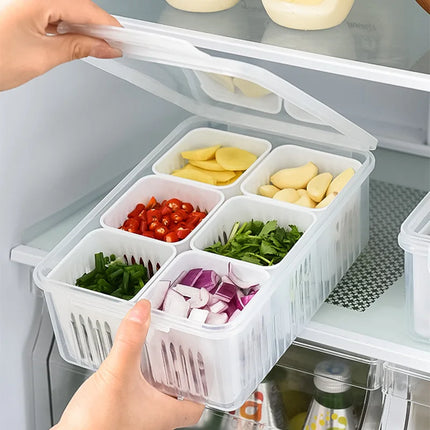 4/6 Grid Refrigerator Storage Box