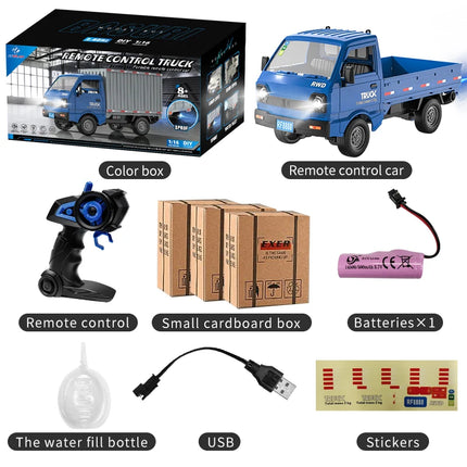 RC Car 2.4GHZ 1:16 Simulation Drift Climbing Truck LED Lights Remote Control Car Electric Toys For Kids Model Boy's Gifts