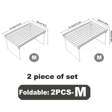 Kitchen Cupboard Organizer Shelf Space Saving Cabinet Foldable Storage Rack Spice Jars Spice Rack Bathroom Kitchen Accessories