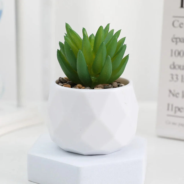 Mini Artificial Succulent Bonsai Plants