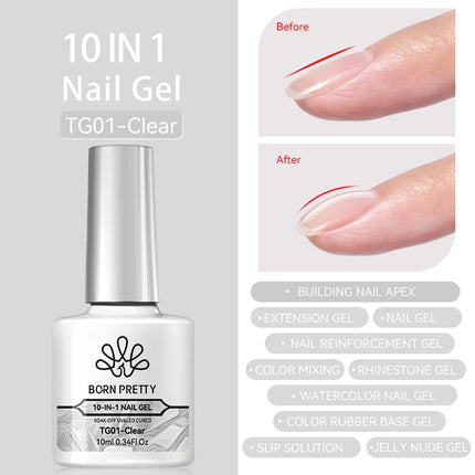 BORN PRETTY 10ml Rainbow Purple Water Light Cat Magnetic Gel Nail Polish Shining Sliver-light Holographics Semi Permanent UV Gel