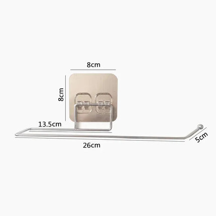Stainless Steel Adhesive Toilet Paper Holder